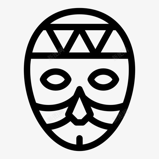 面具非洲非洲面具svg_新图网 https://ixintu.com 面具 非洲 艺术 时尚