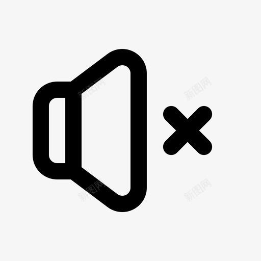 音量静音音频声音svg_新图网 https://ixintu.com 音量 静音 音频 声音 多媒体