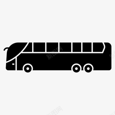 公共汽车交通工具旅行车图标