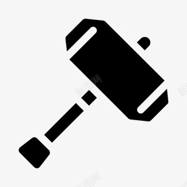 锤子铁砧铁匠图标