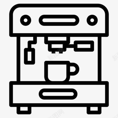 咖啡杯子浓缩咖啡机图标