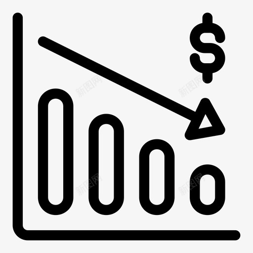 损失分析条形图svg_新图网 https://ixintu.com 损失 分析 条形图 减少 利润 统计 经济