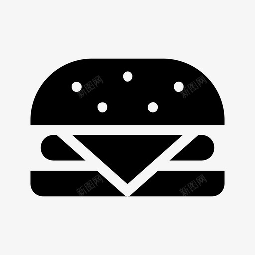 汉堡芝士汉堡薯条svg_新图网 https://ixintu.com 汉堡 芝士 薯条 垃圾 食品 沙拉 旅行 填充