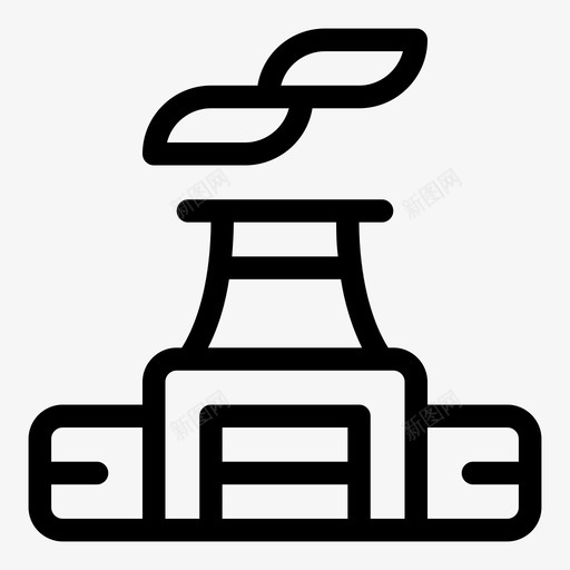 发电厂烟囱冷却塔svg_新图网 https://ixintu.com 发电厂 烟囱 冷却塔 核电站 核电 工业