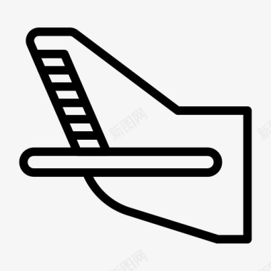 飞机尾部控制飞行图标