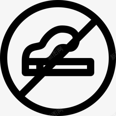 禁烟区香烟公共图标