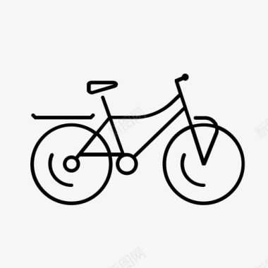 城市自行车自行车交通工具图标