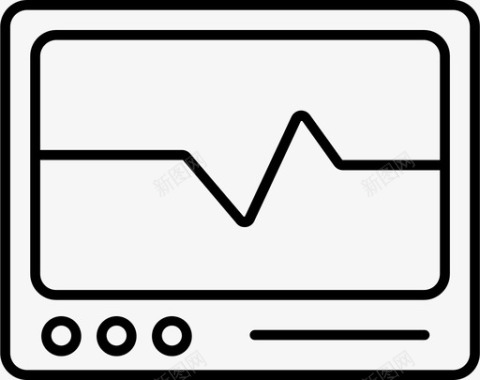 心跳监护仪医院健康护理1图标