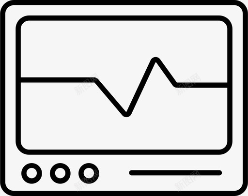 心跳监护仪医院健康护理1svg_新图网 https://ixintu.com 心跳 监护仪 医院 健康 护理