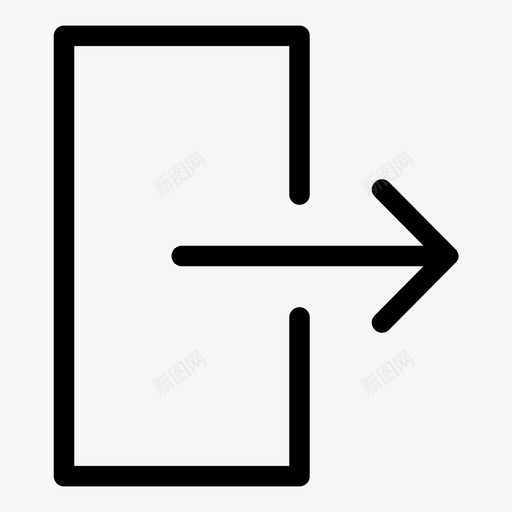 向右箭头方框svg_新图网 https://ixintu.com 向右 箭头 方框 外移 位第