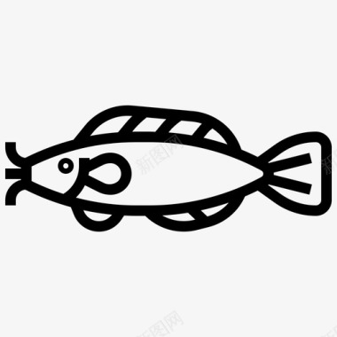 鲶鱼食物海洋生物图标