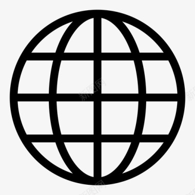 全球地球地球地球网格图标