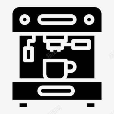 咖啡杯子浓缩咖啡机图标