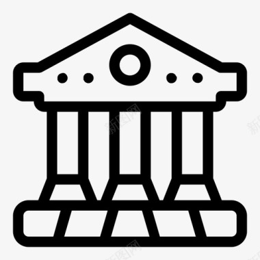 帕台农神庙古代雅典图标