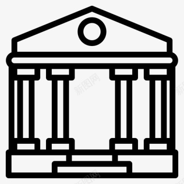 政府建筑资本图标