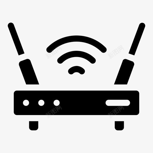 wifi路由器电子产品调制解调器svg_新图网 https://ixintu.com 路由器 工作 电子产品 调制解调器 专业 无线 在家