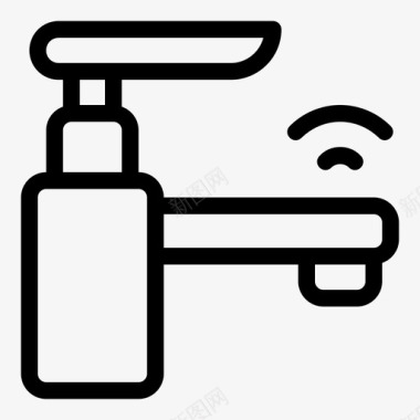 水龙头水管工智能家居图标