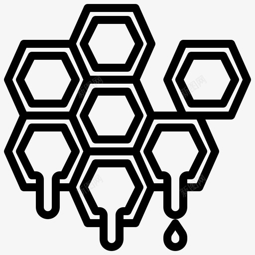 蜂蜜食物蜂窝状物svg_新图网 https://ixintu.com 蜂蜜 食物 蜂窝状 有机物 过敏