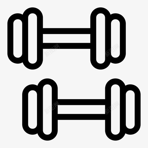 哑铃健身房举重svg_新图网 https://ixintu.com 举重 哑铃 健身房 健身