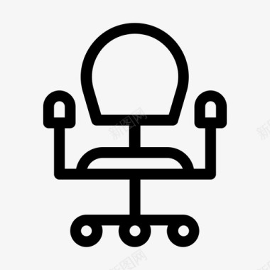 办公椅建筑物座椅图标