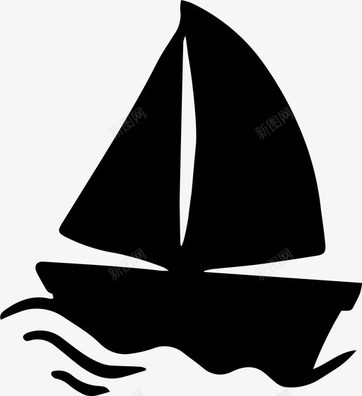 帆船手绘旅程svg_新图网 https://ixintu.com 帆船 手绘 旅程 海洋 图标