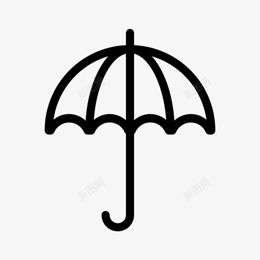 雨伞防护用品雨具svg_新图网 https://ixintu.com 雨伞 防护用品 雨具 工具 用具 天气