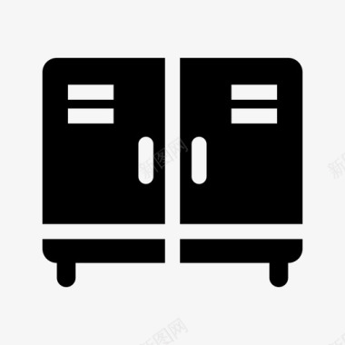 储物柜橱柜家具图标