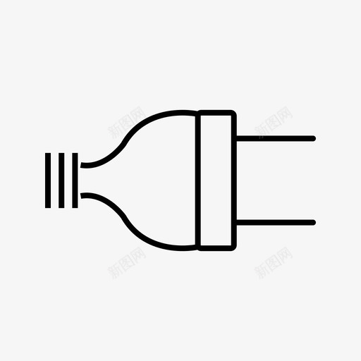 电插头电流41家用电器svg_新图网 https://ixintu.com 插头 电流 家用电器