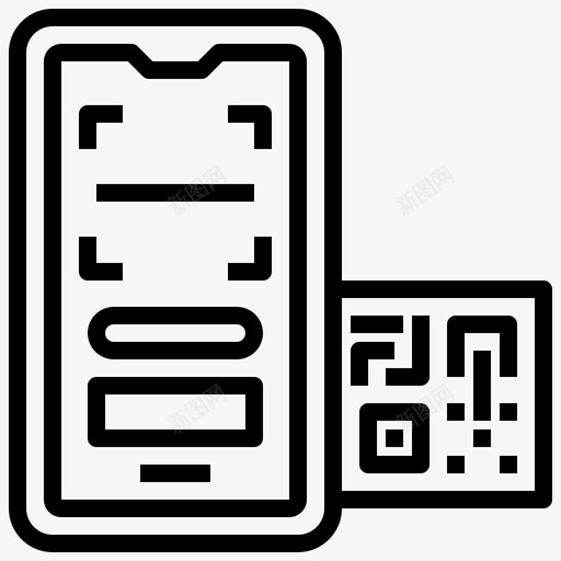 二维码扫描商务金融手机svg_新图网 https://ixintu.com 二维 扫描 支付 商务 金融 手机 支付方 方式
