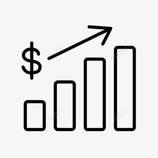 通货膨胀图表金融svg_新图网 https://ixintu.com 金融 通货膨胀 图表 货币 报告 图标
