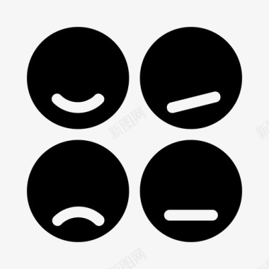 笑脸评价反馈图标