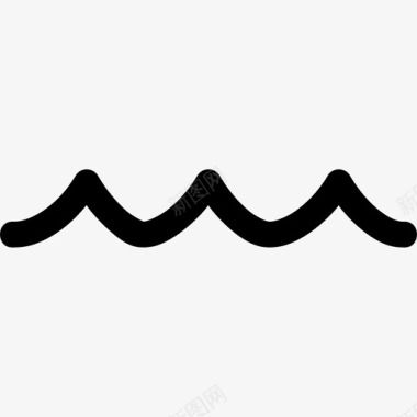 海浪海滩海洋图标