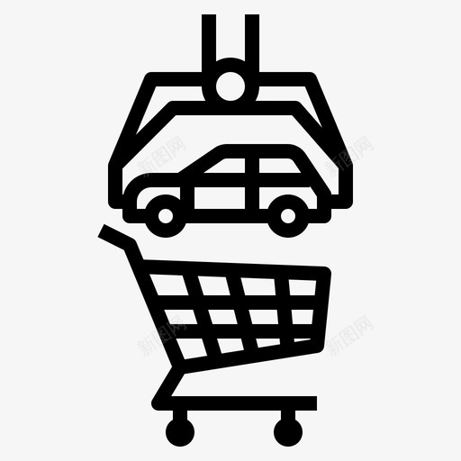 汽车购物购物车销售svg_新图网 https://ixintu.com 汽车 购物 购物车 销售 标志
