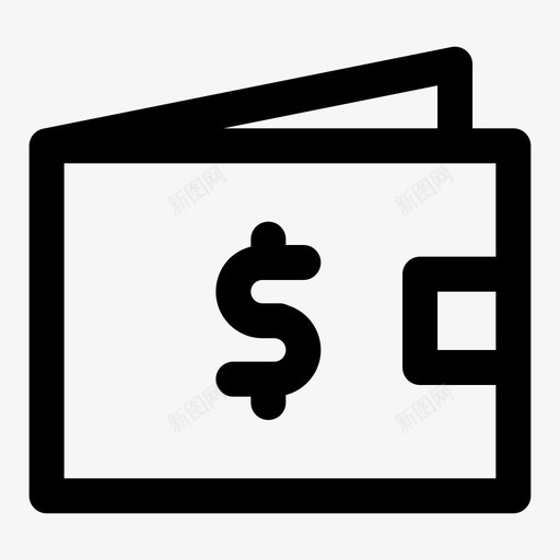 钱包现金支付svg_新图网 https://ixintu.com 钱包 现金 支付 用户界面 网页 图标 粗体