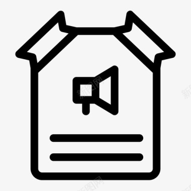 海报广告公告图标
