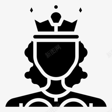 女王化身君主制图标