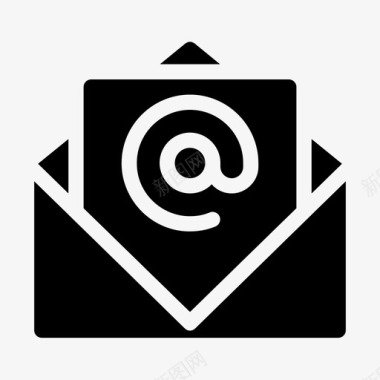 电子邮件信件市场营销图标