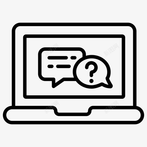 在线回答提问svg_新图网 https://ixintu.com 提问 在线 回答 教育 教育学 学习 在线教育