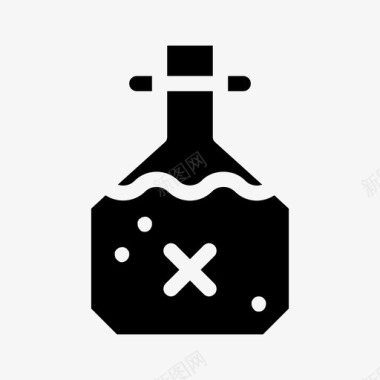 毒药容器烧瓶图标