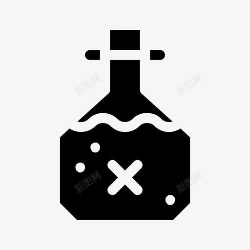 毒药容器烧瓶svg_新图网 https://ixintu.com 毒药 容器 烧瓶 液体 药剂 魔法 填充