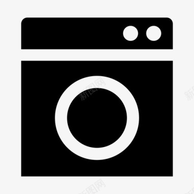 洗衣机家电电子图标
