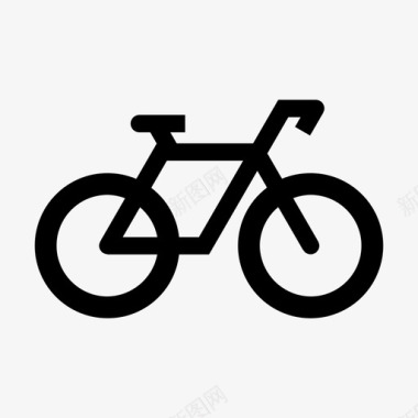 自行车城市运动图标