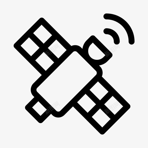 卫星通信连接svg_新图网 https://ixintu.com 卫星通信 连接 空间 技术 智慧 城市