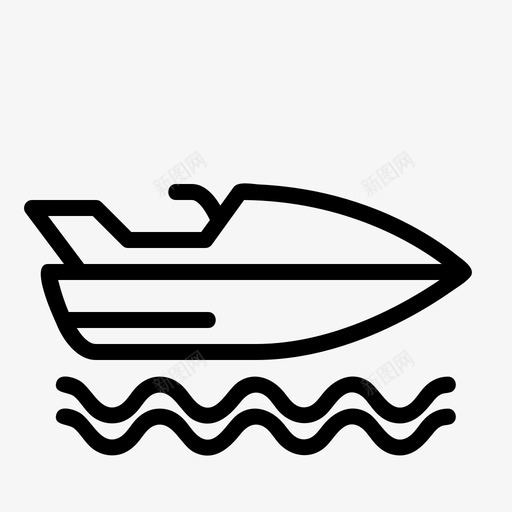 喷气式飞机船摩托艇svg_新图网 https://ixintu.com 喷气式飞机 摩托艇 水上运动 水上 运输 概述