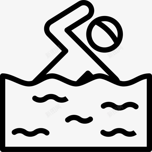 游泳运动员比赛svg_新图网 https://ixintu.com 游泳 运动员 比赛 运动