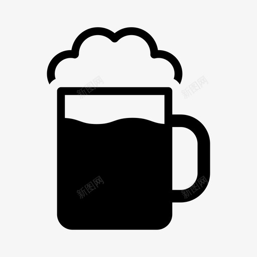 啤酒杯杯子饮料svg_新图网 https://ixintu.com 啤酒杯 杯子 饮料 泡沫 庆祝