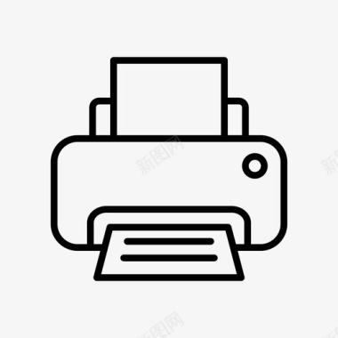 印刷机设备电子产品图标