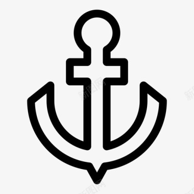 锚海军帆图标