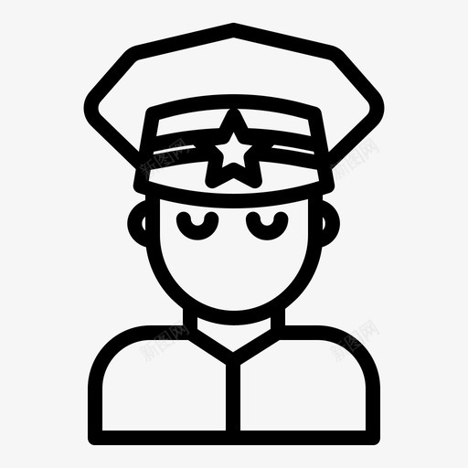 警察司法治安官svg_新图网 https://ixintu.com 警察 司法 治安 法律 犯罪