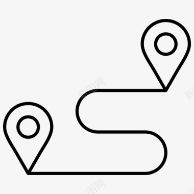 gps路线方向位置图标